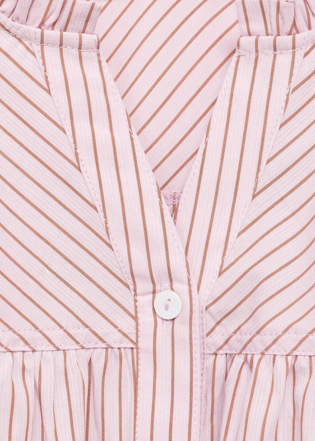 PINK Striped cotton shirt, Kids Girl, , large image number 3
