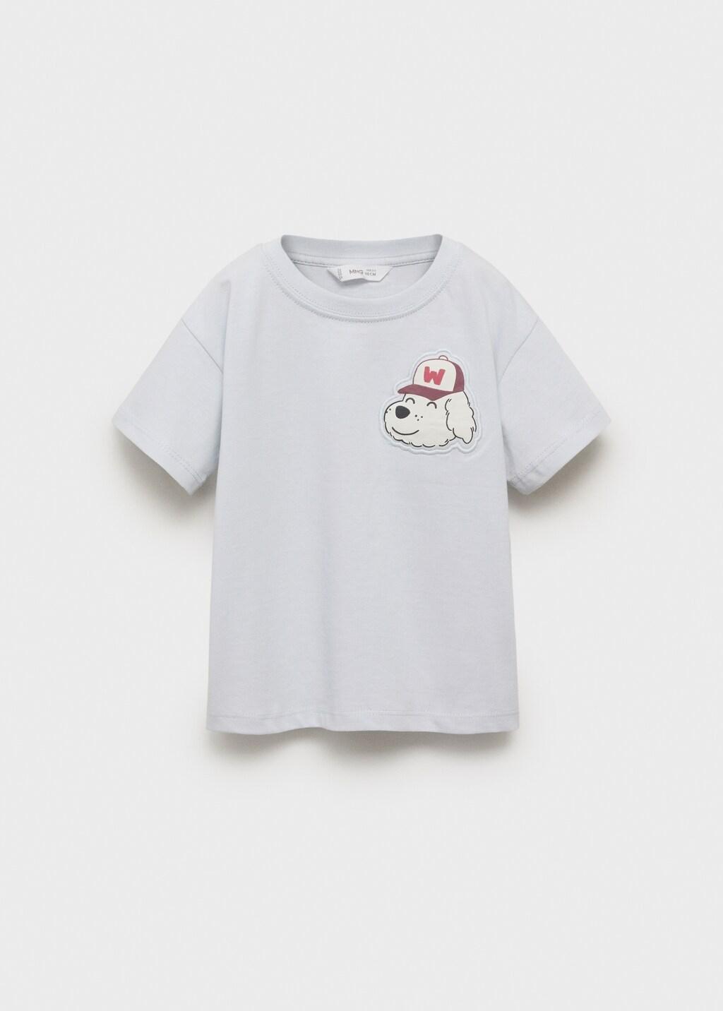 Blue Dog Printed T-Shirt, Baby Boys, , large image number 11