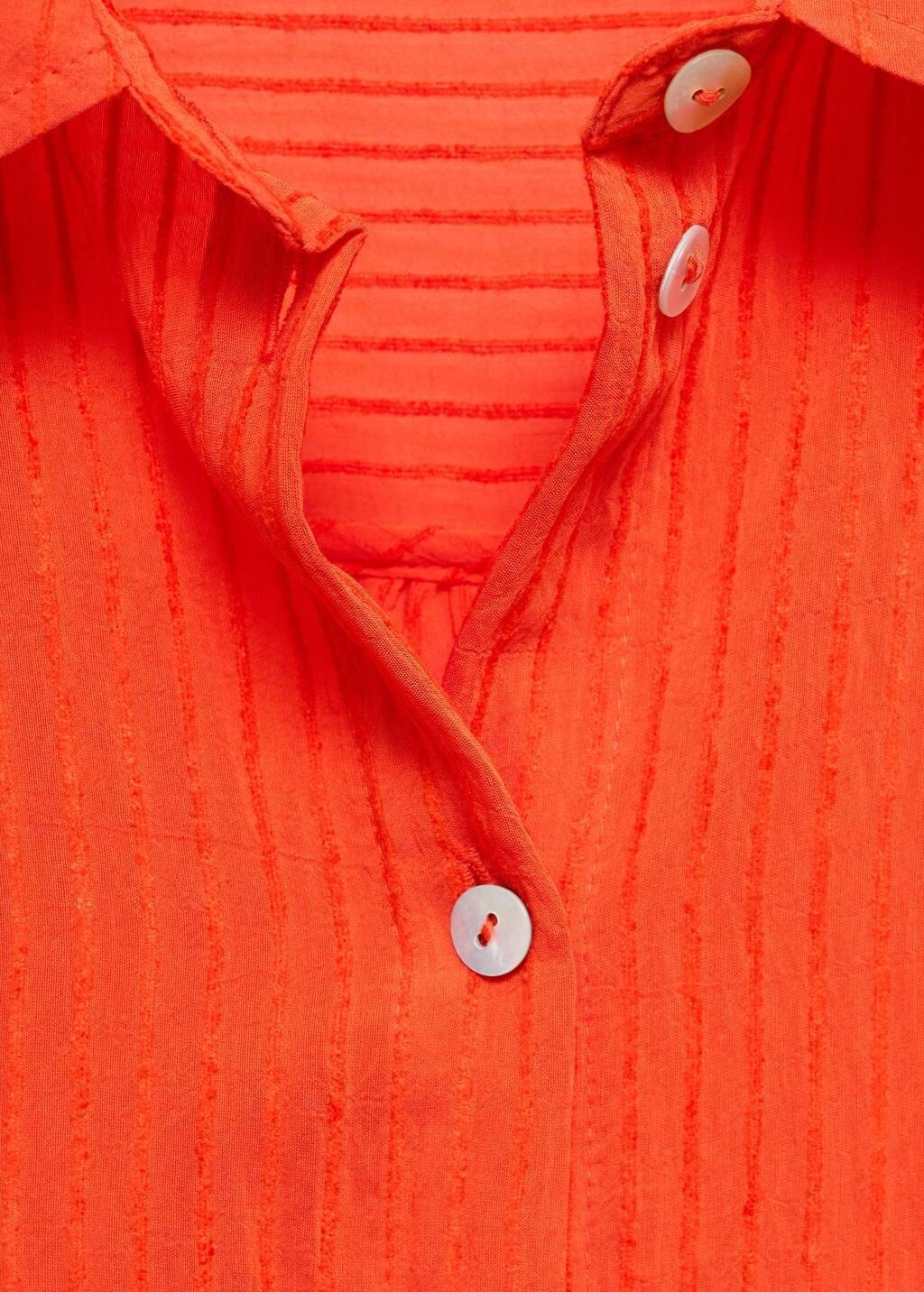 ORANGE Oversized crinkled-effect shirt, , large image number 1