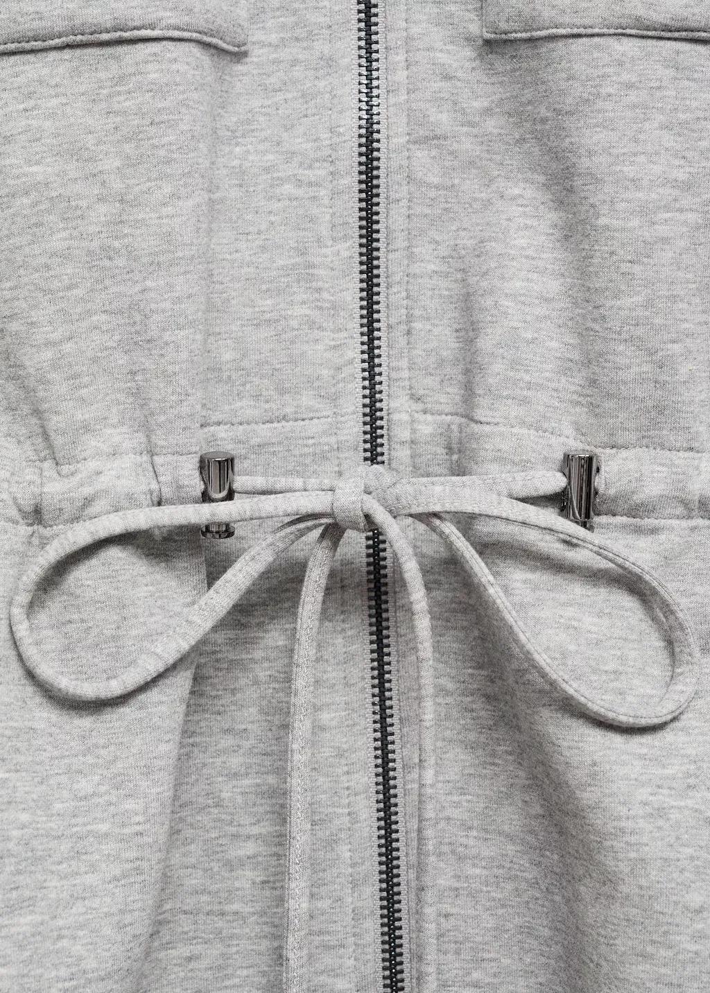 MEDIUM GREY Short-sleeved jacket with adjustable waistband, , large image number 1