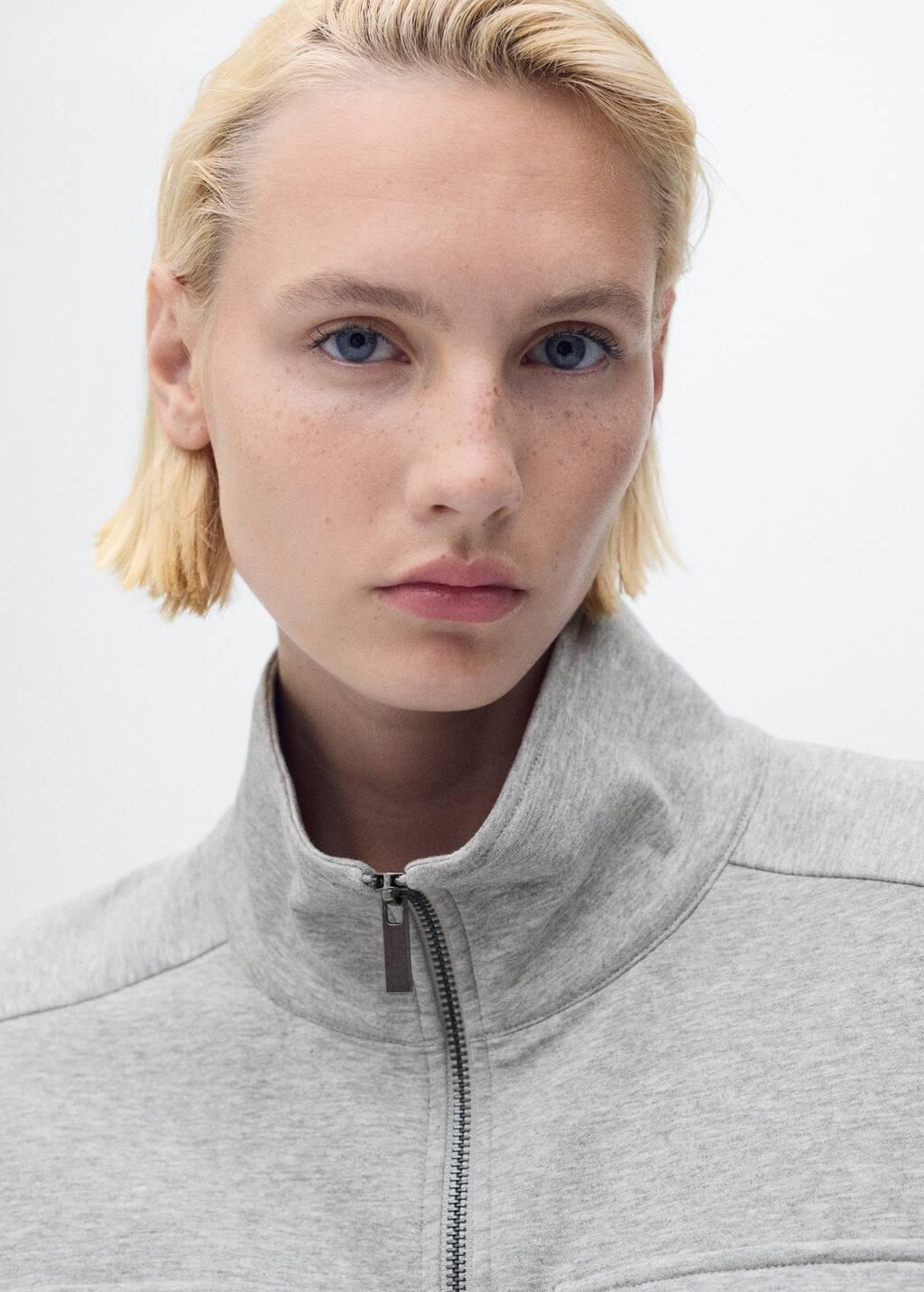 MEDIUM GREY Short-sleeved jacket with adjustable waistband, Medium Grey, large image number 1