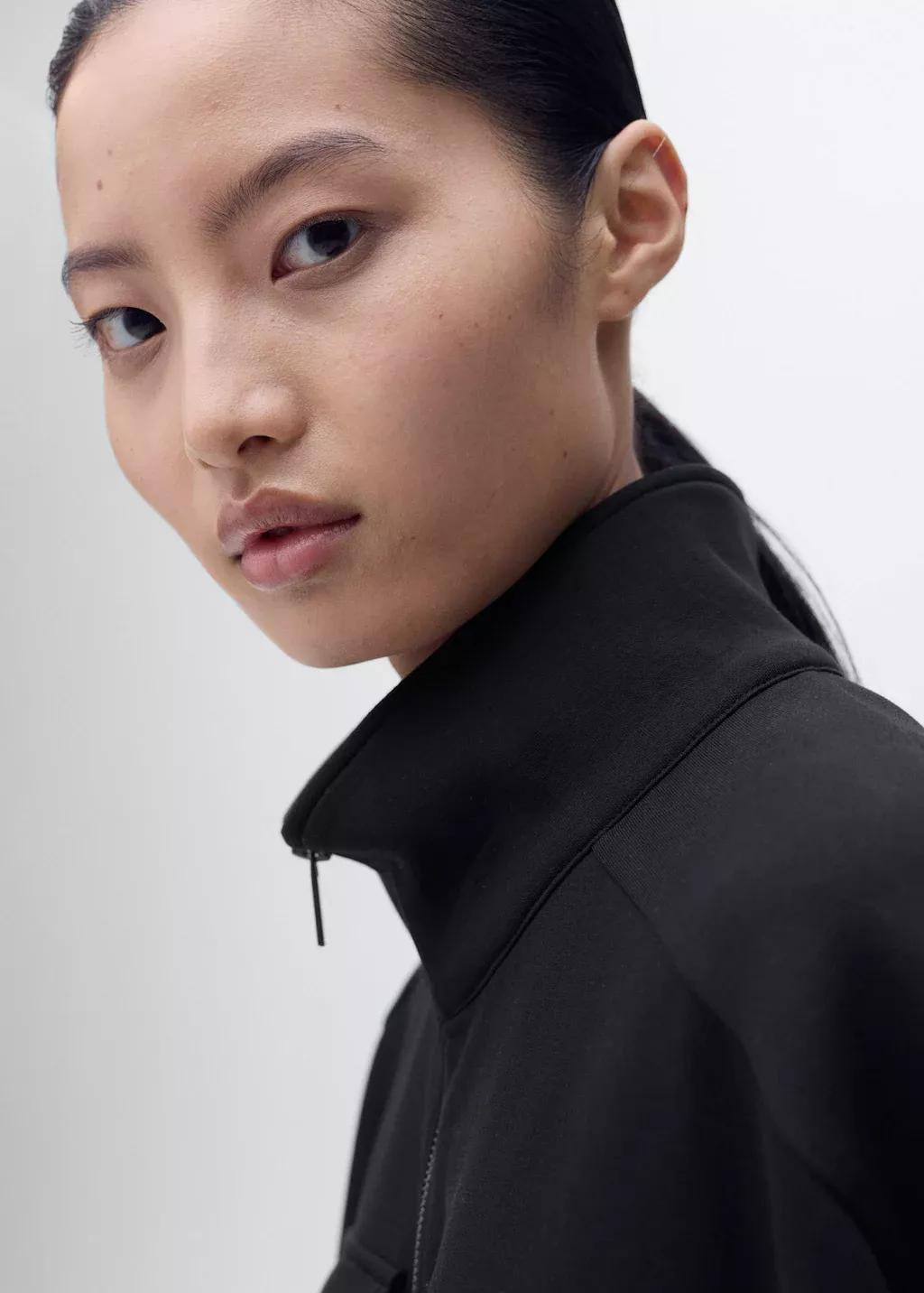 BLACK Short-sleeved jacket with adjustable waistband, Black, large image number 1
