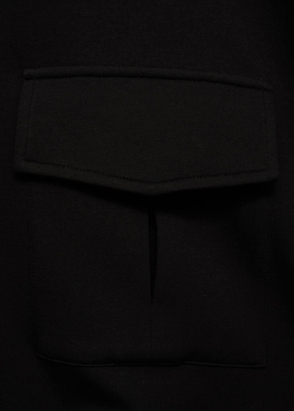 BLACK Short-sleeved jacket with adjustable waistband, Black, large image number 2