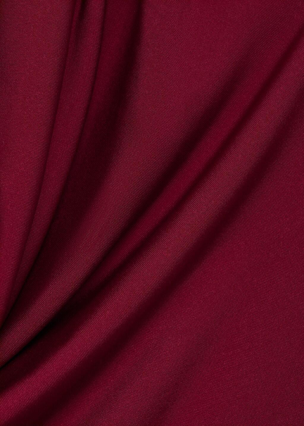 Red Draped Neck Top, , large image number 3