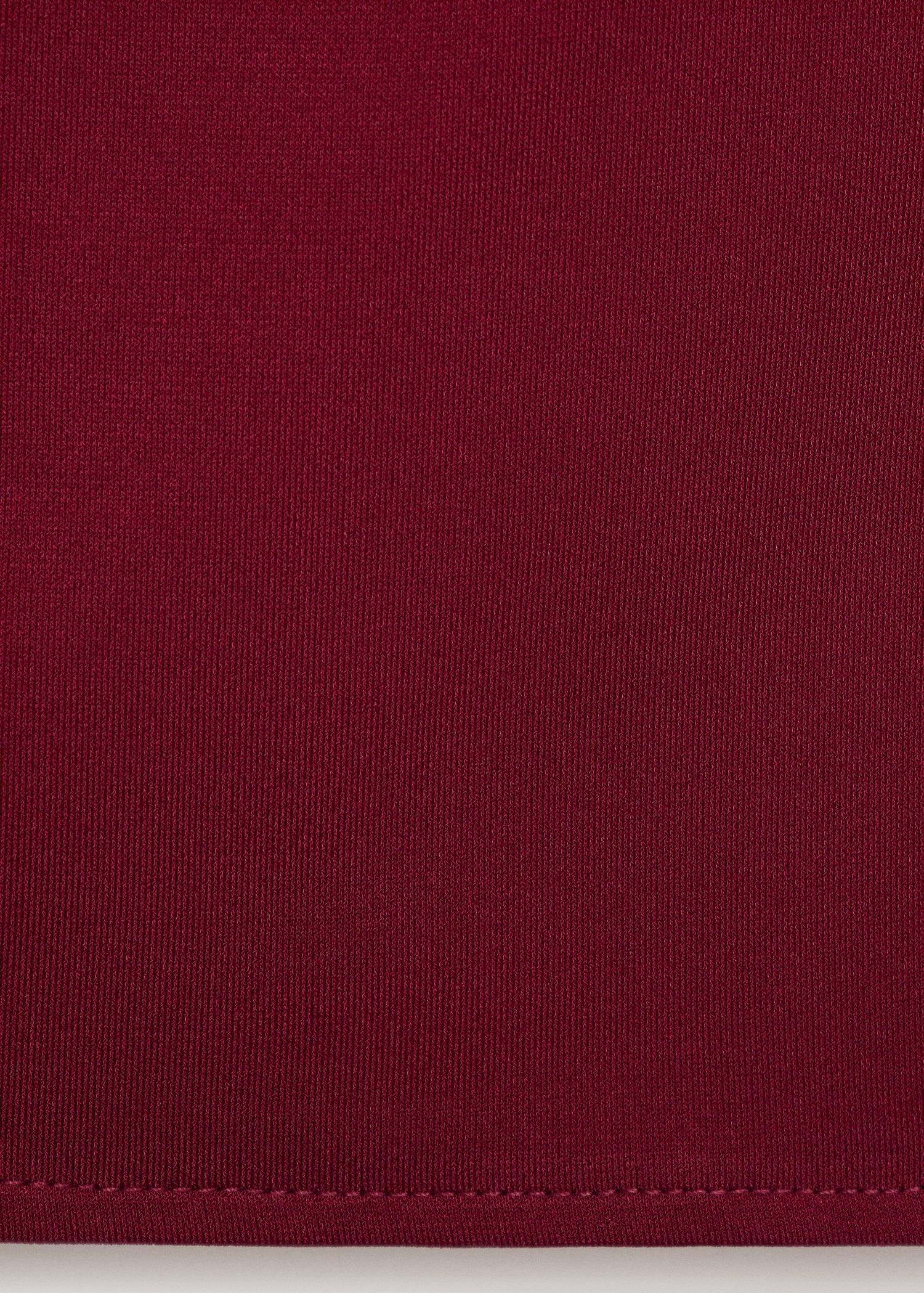 Red Draped Neck Top, Dark Red, large image number 7