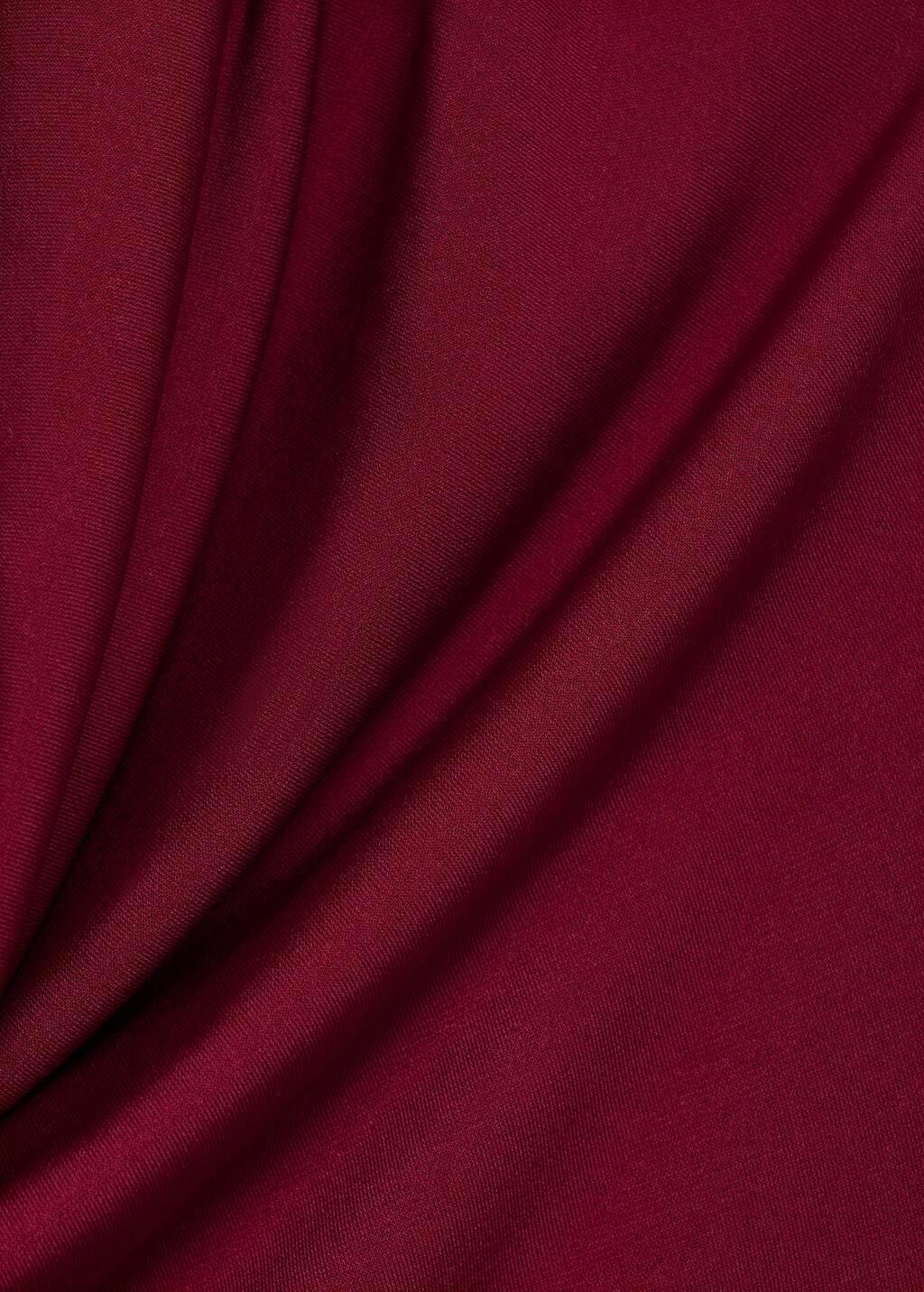 Red Draped Neck Top, Dark Red, large image number 8