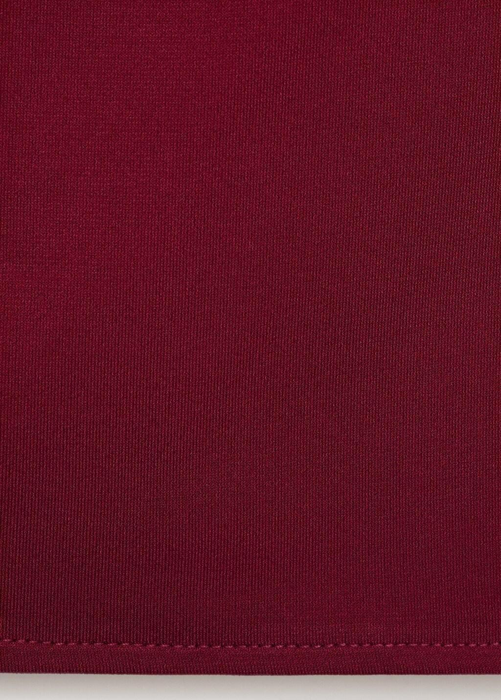Red Draped Neck Top, , large image number 9