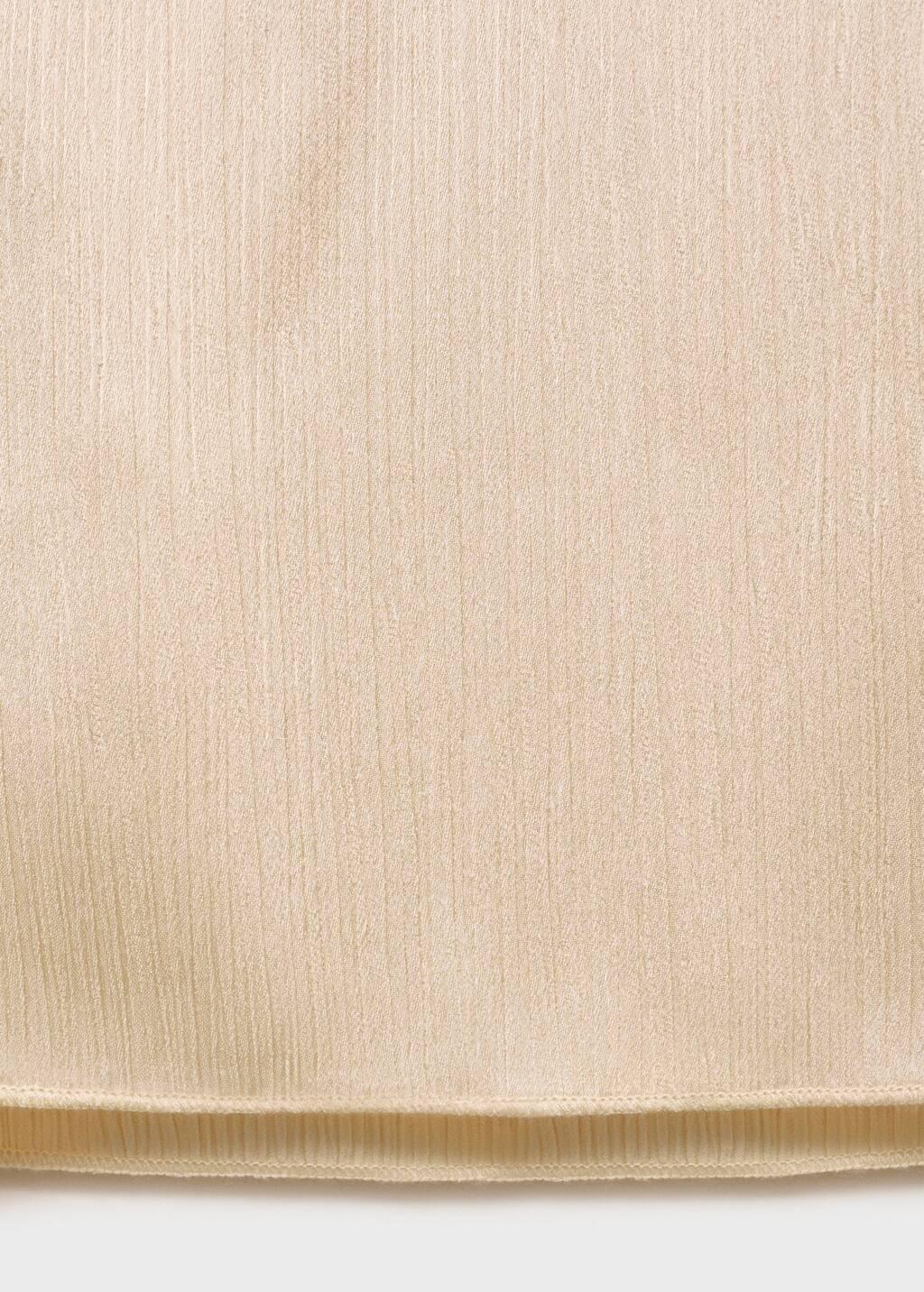 Beige Pleated trousers with elastic waist, Light Beige, large image number 4