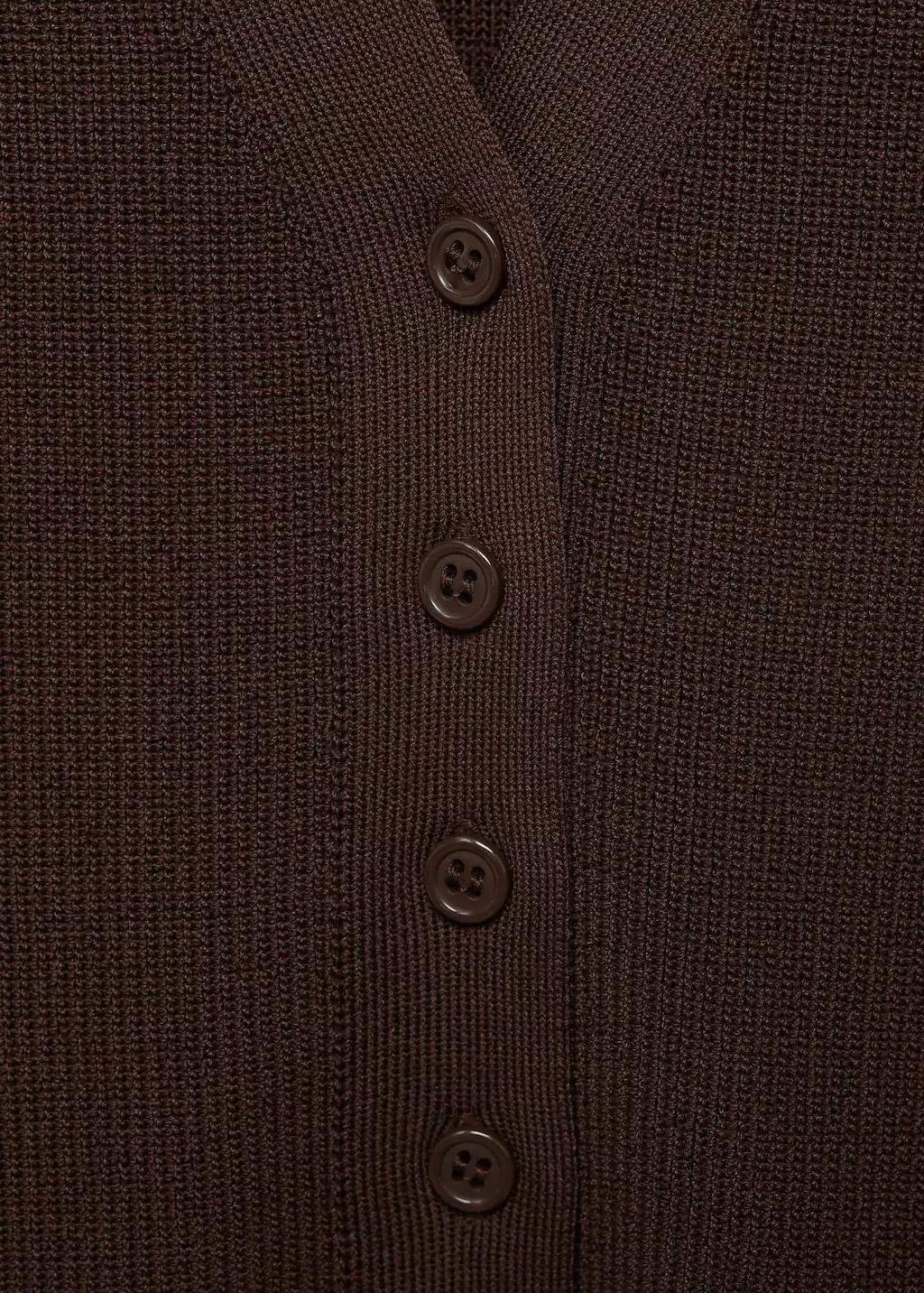 Brown Fine-Knit Gilet, , large image number 1