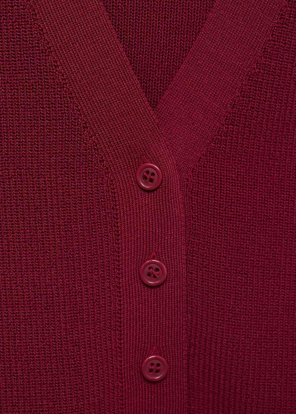 Red Fine-Knit Gilet, , large image number 1