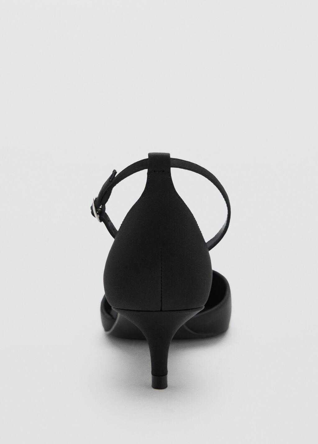 BLACK Kitten-heeled shoes with ankle strap, 0201_99, large image number 4