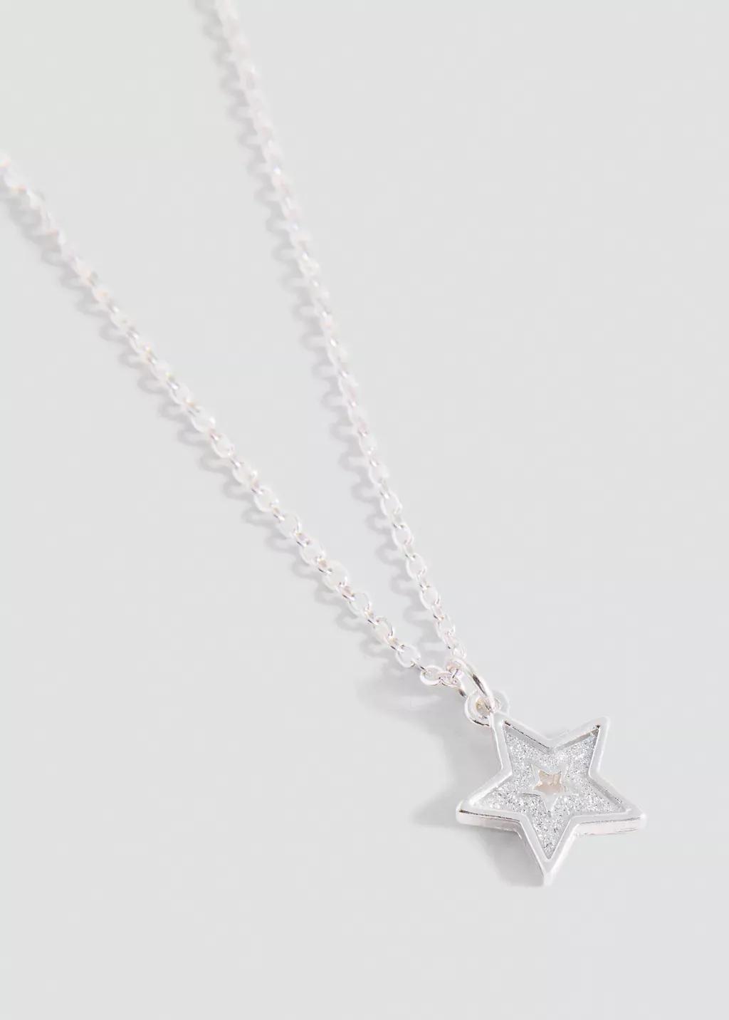 Silver 2 Pack Of Necklaces, Kids Girl, Silver, large image number 1