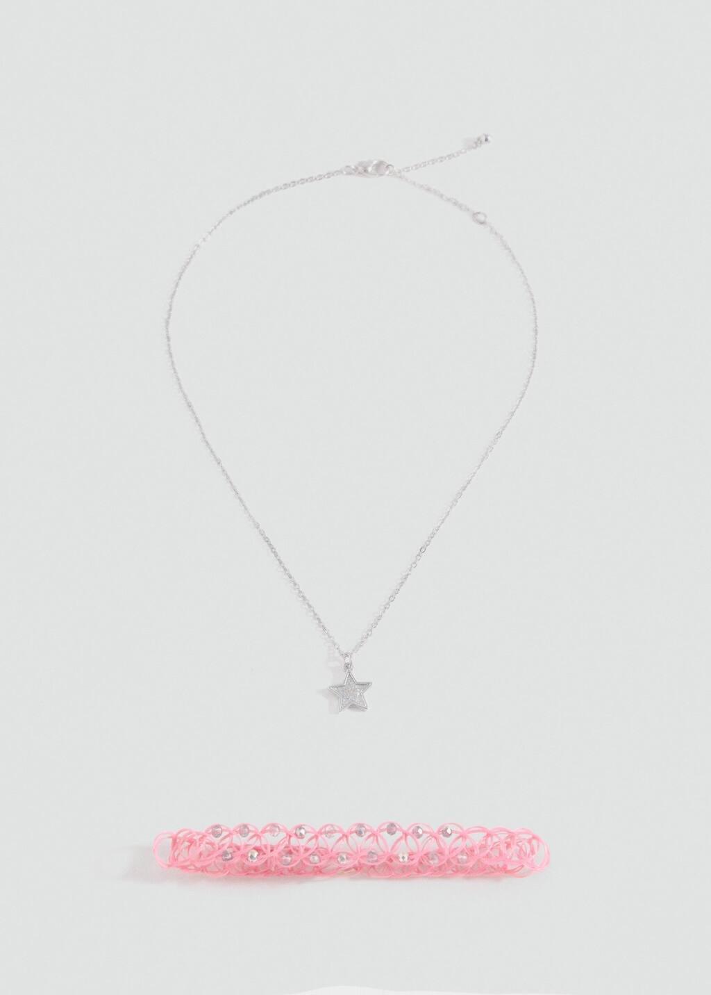 SILVER 2 pack of necklaces, Kids Girl, Silver, large image number 3