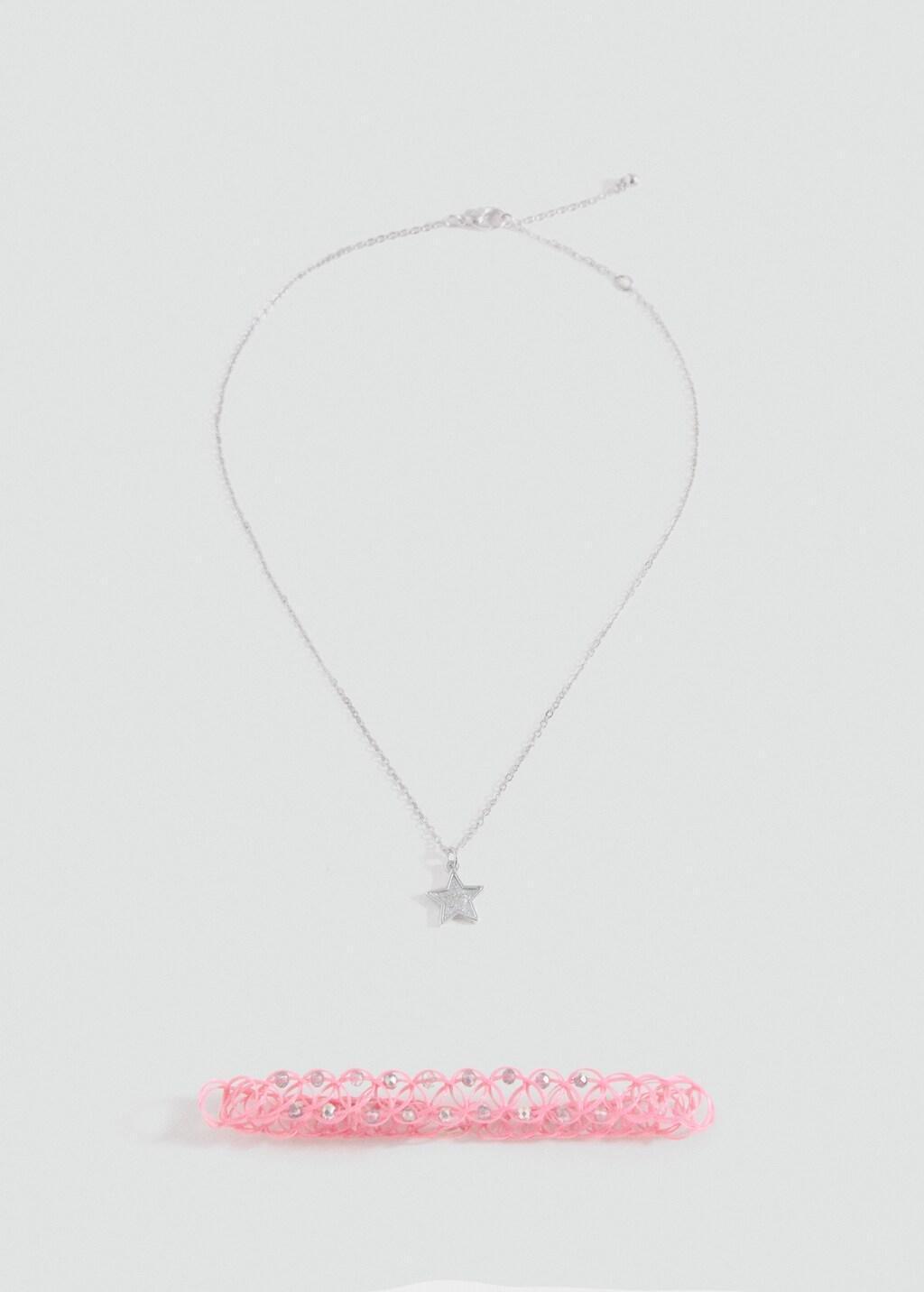 Silver 2 Pack Of Necklaces, Kids Girl, Silver, large image number 4
