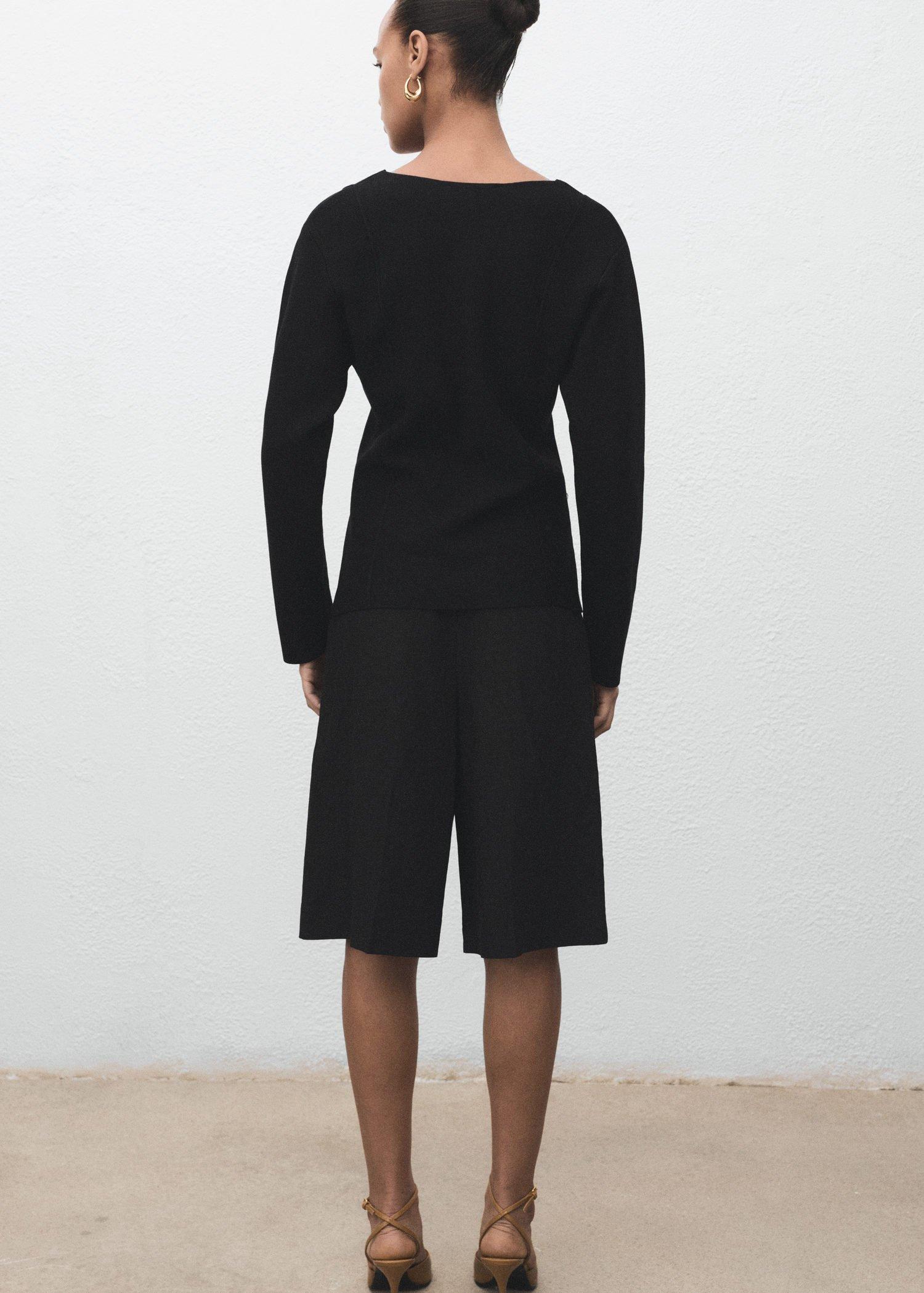 BLACK Knitted jacket with jewel buttons, 0201_99, large image number 8