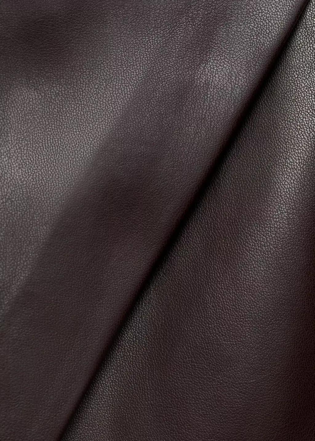 Brown Leather-Effect Culottes, Dark Brown, large image number 4