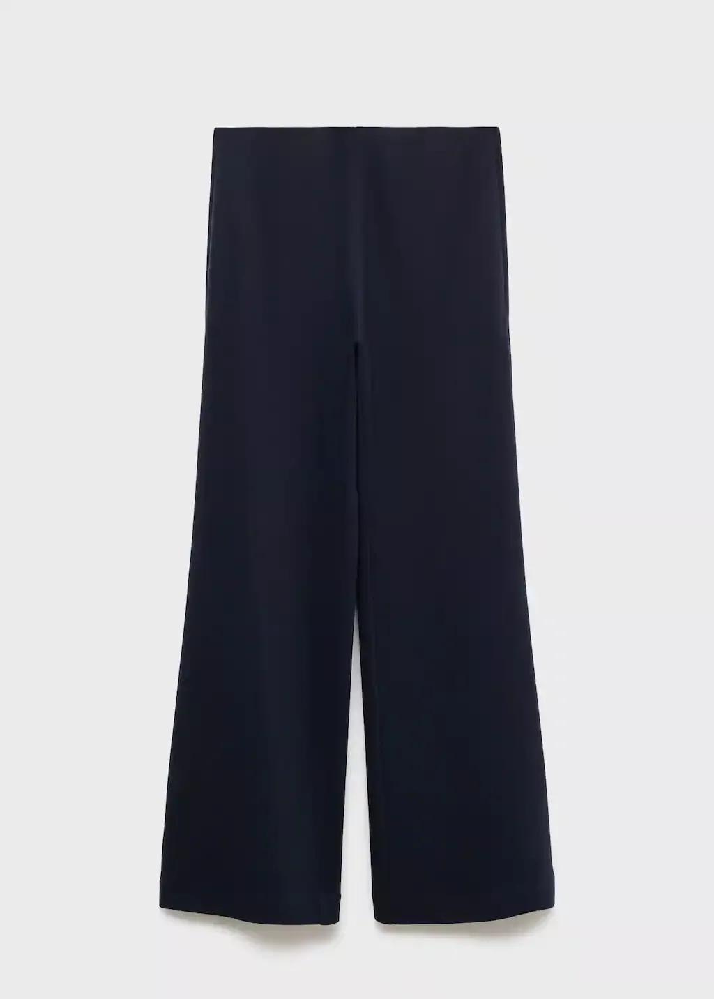 Navy Cotton Jogger-Style Trousers, , large image number 3