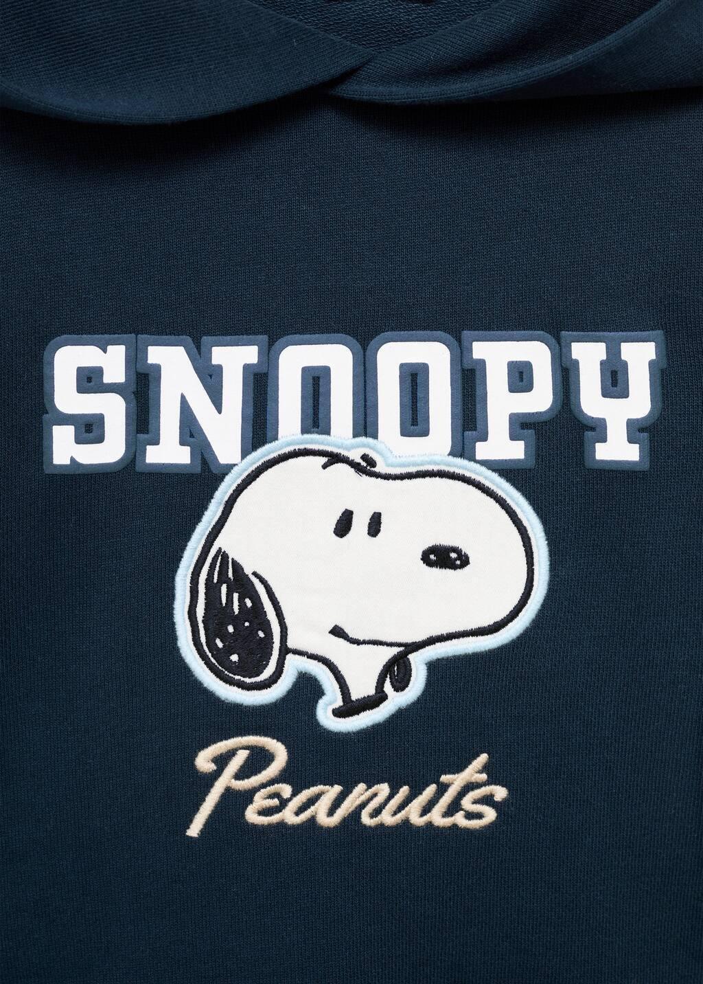 Navy Hooded Snoopy Sweatshirt, Baby Boys, Navy, large image number 3