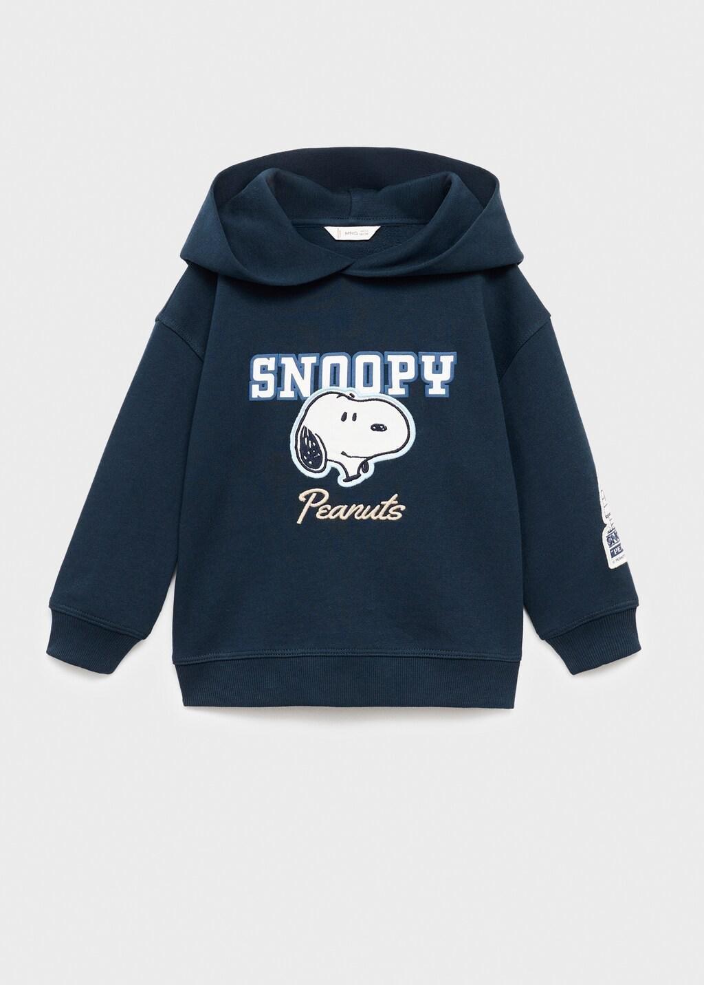 Navy Hooded Snoopy Sweatshirt, Baby Boys, Navy, large image number 5