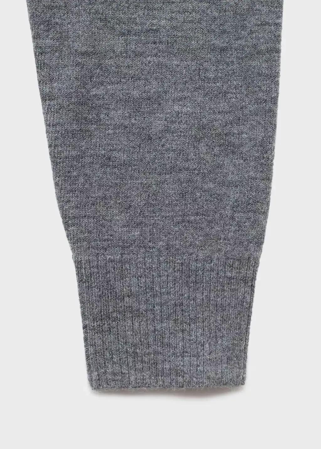 Grey V-Neck Cardigan With Pockets, Medium Grey, large image number 1