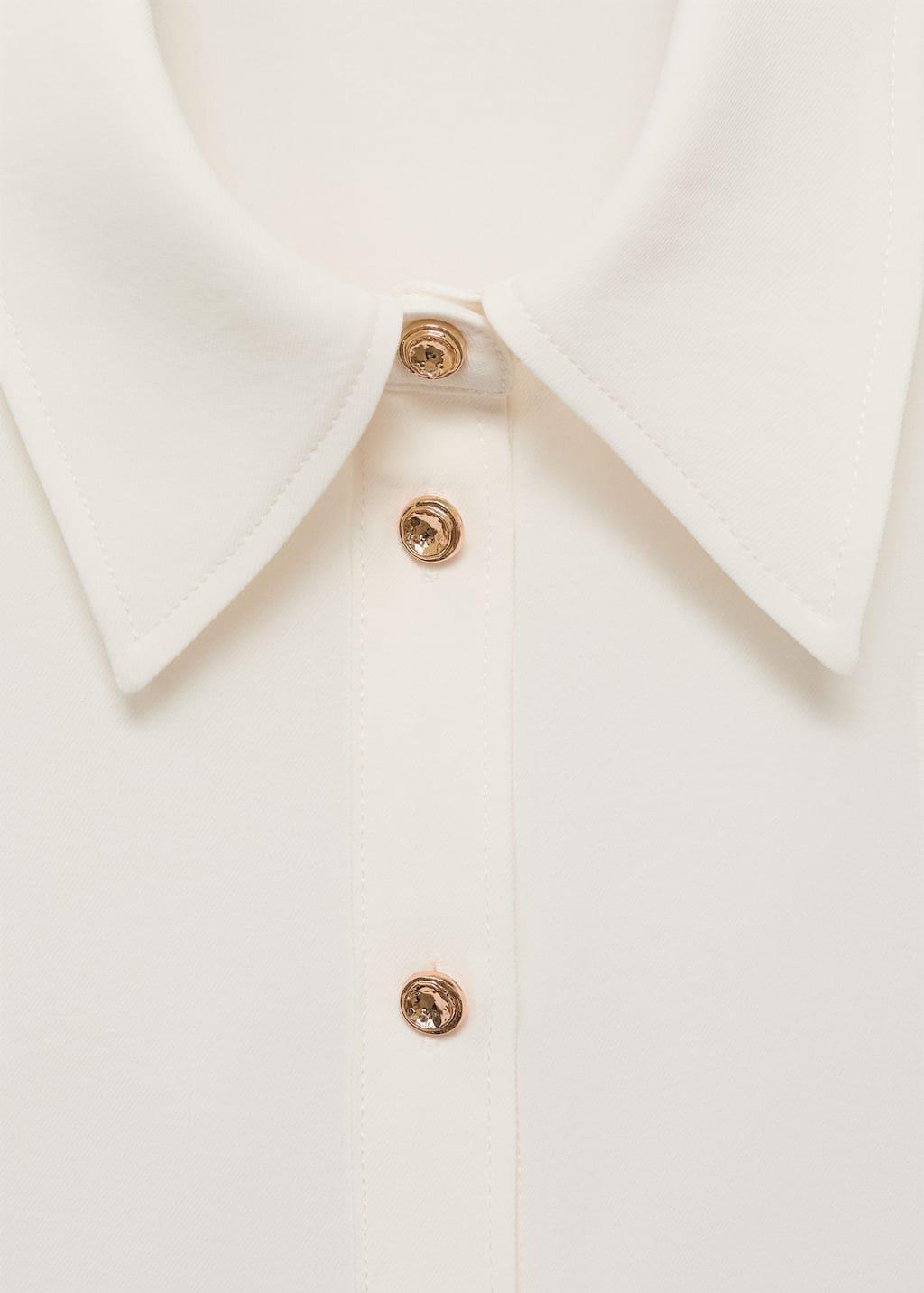 White Shirt With Jewel Buttons, , large image number 1
