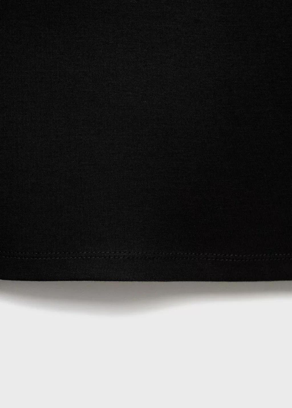 Black Long Sleeve T-Shirt, Black, large image number 1