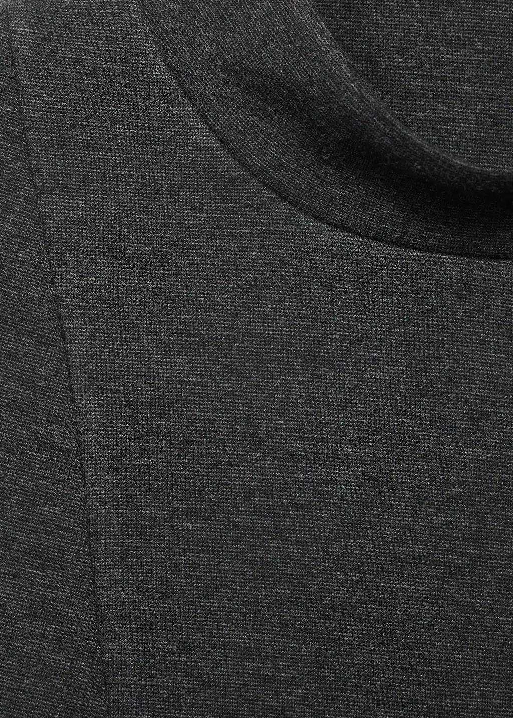 Grey Perkins Collar Dress With Seams, Grey, large image number 1