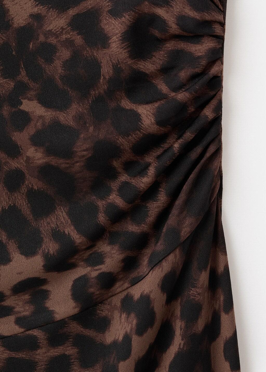 Brown Leopard-Print Fitted Dress, 0201_30, large image number 1