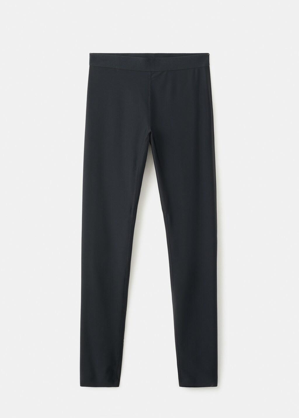 Black Leggings With Zip, 0201_99, large image number 5