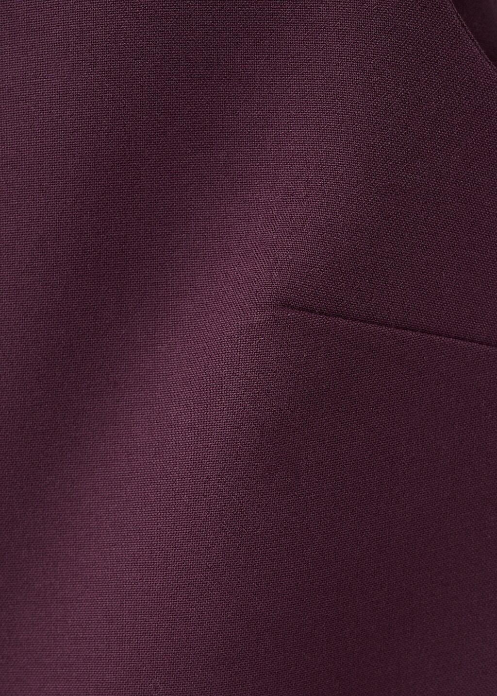 Red Suit Waistcoat With Buttons, Dark Red, large image number 5