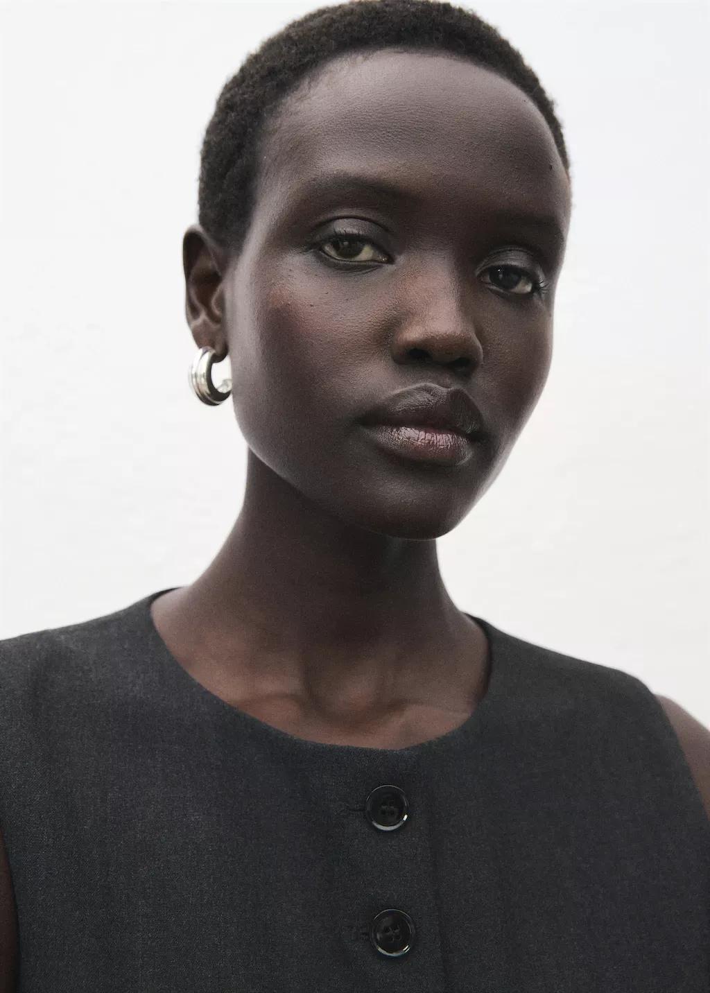 Grey Round-Neck Suit Waistcoat, Grey, large image number 4