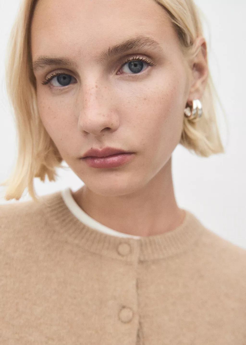 Brown Knitted Button Cardigan, Medium Brown, large image number 4