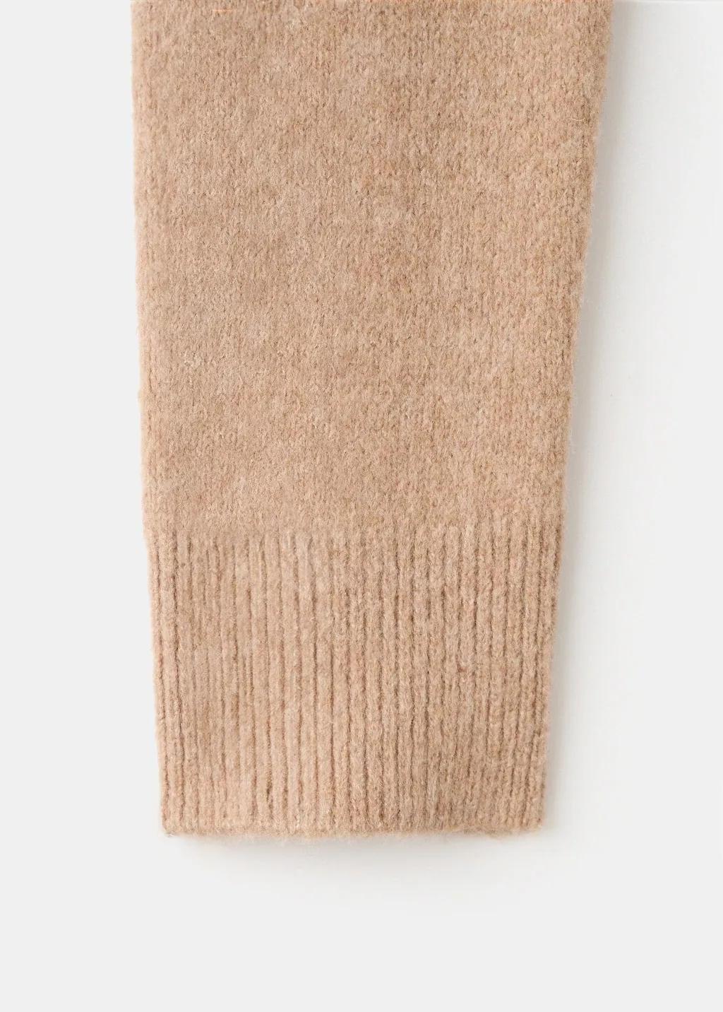 Brown Knitted Button Cardigan, Medium Brown, large image number 5