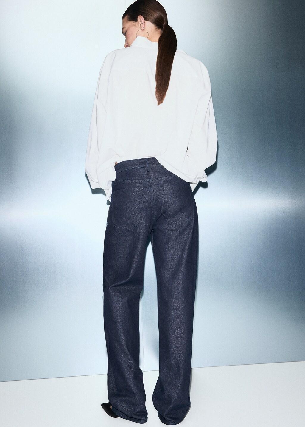 OPEN BLUE Shiny straight-leg jeans, 0201_TO, large image number 2