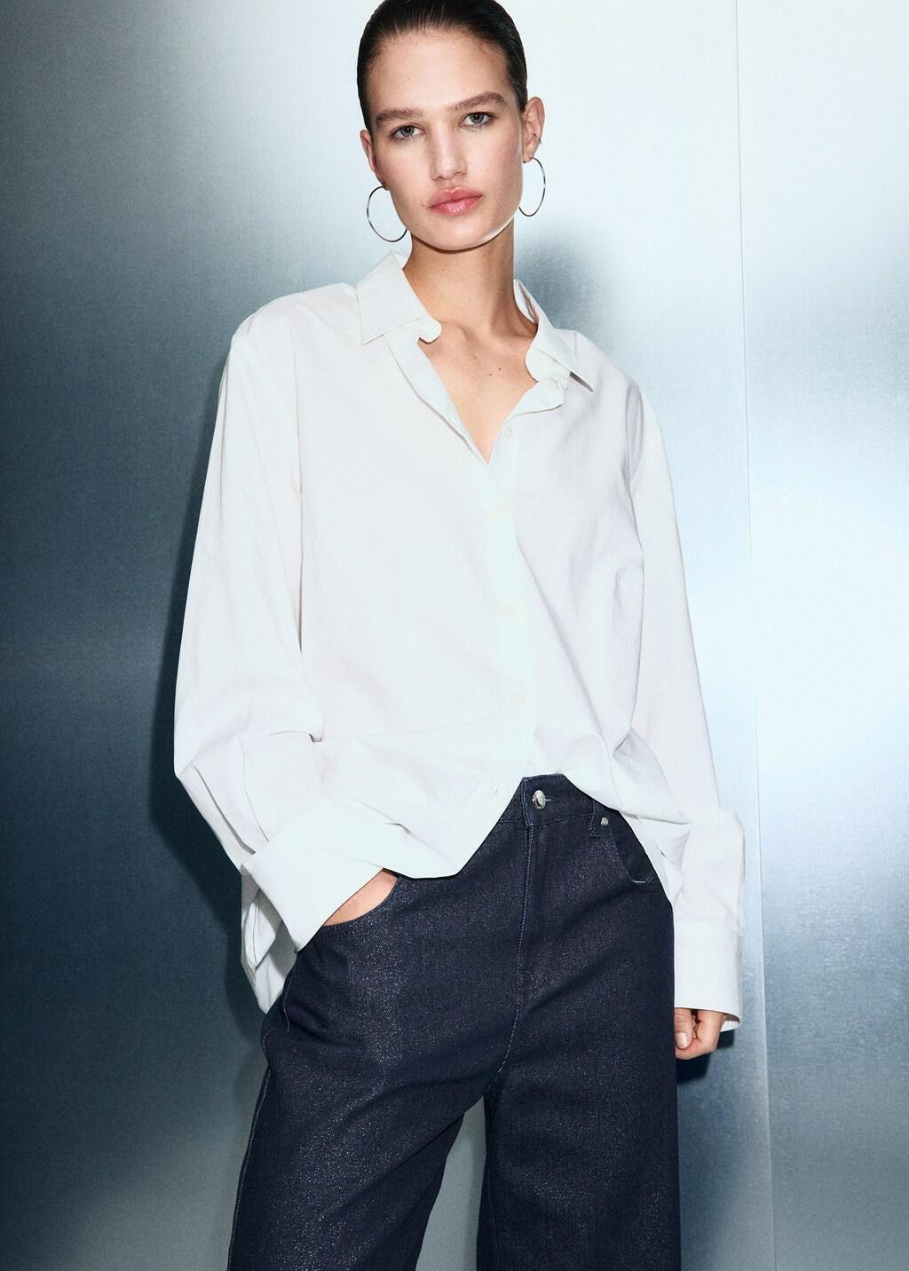 OPEN BLUE Shiny straight-leg jeans, 0201_TO, large image number 4