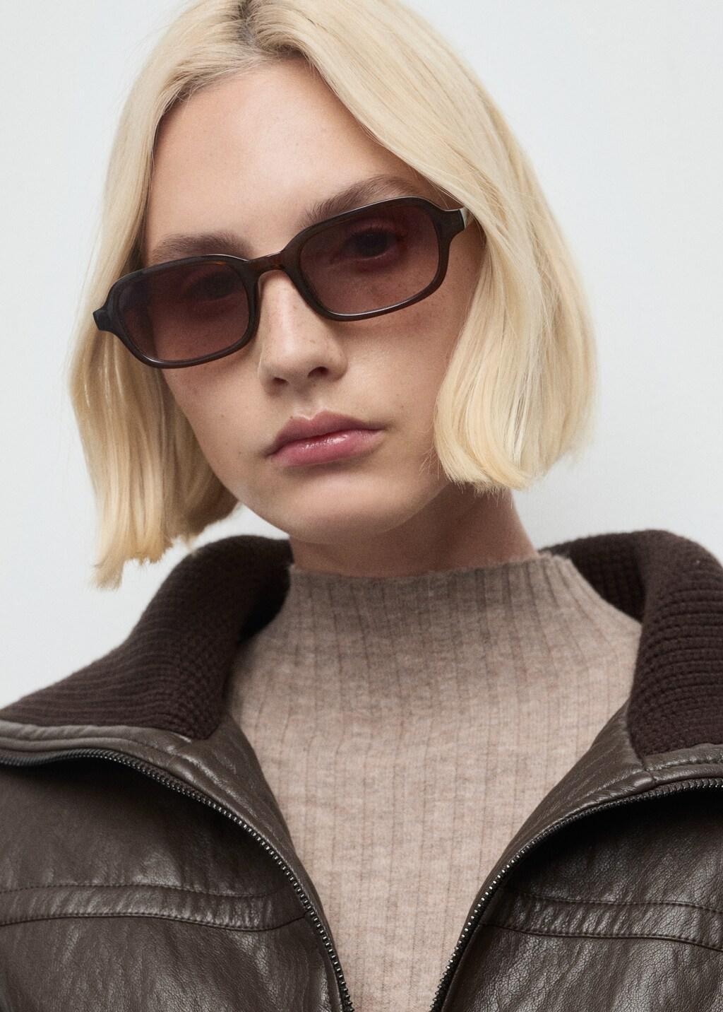 MEDIUM BROWN Perkins-neck ribbed dress, Medium Brown, large image number 3