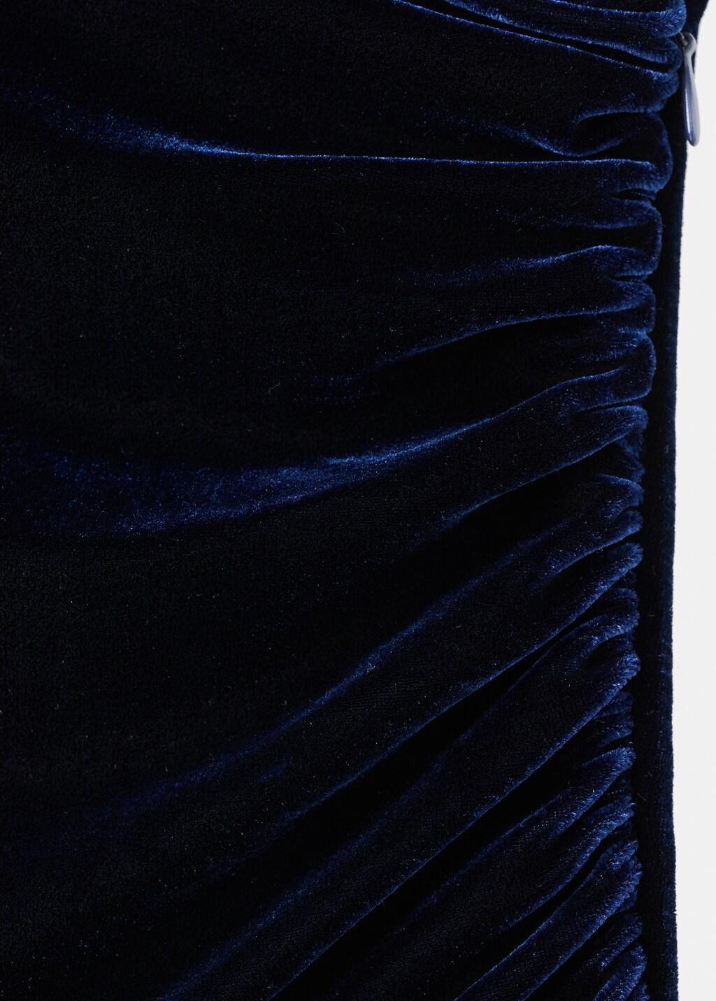 Navy Velvet Jumpsuit With Metallic Detail, 0201_56, large image number 5