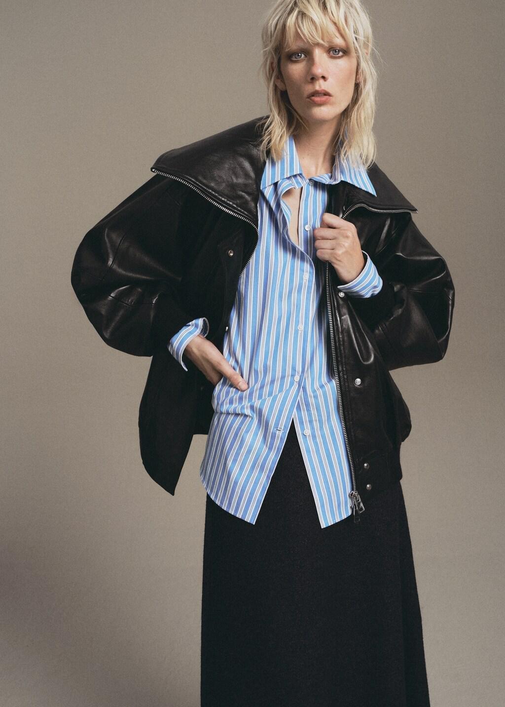 GREY A-line wool skirt, Grey, large image number 3