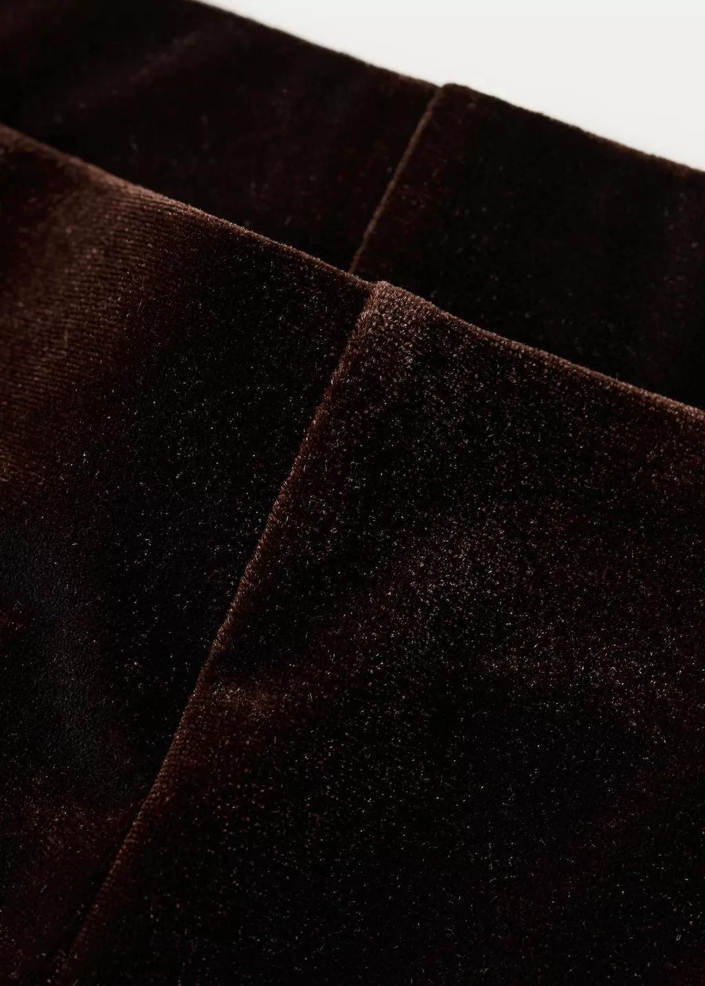 BROWN Velvet wide-leg trousers, 0201_30, large image number 1