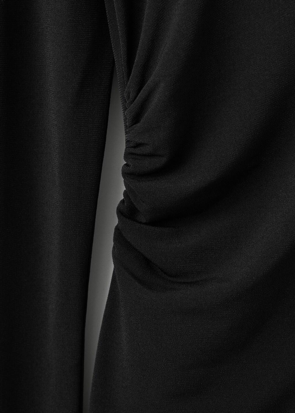 BLACK Strapless t-shirt with metallic detail, Black, large image number 5