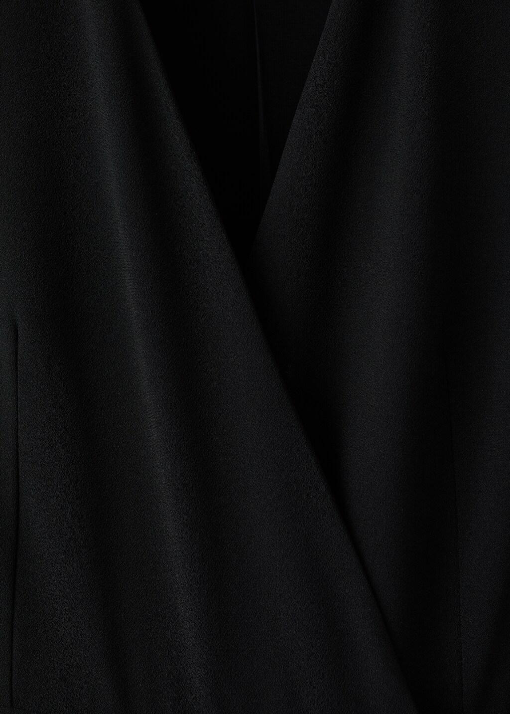 BLACK Belt wrap jumpsuit, Black, large image number 1