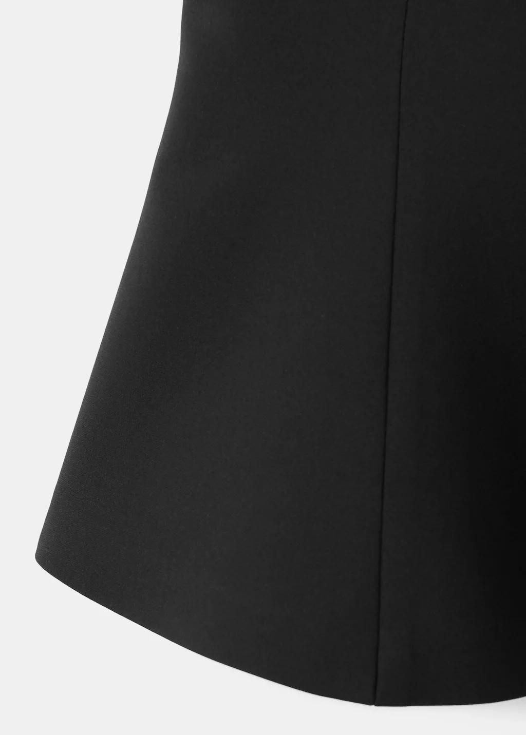 BLACK Peplum top with halter neck, Black, large image number 1