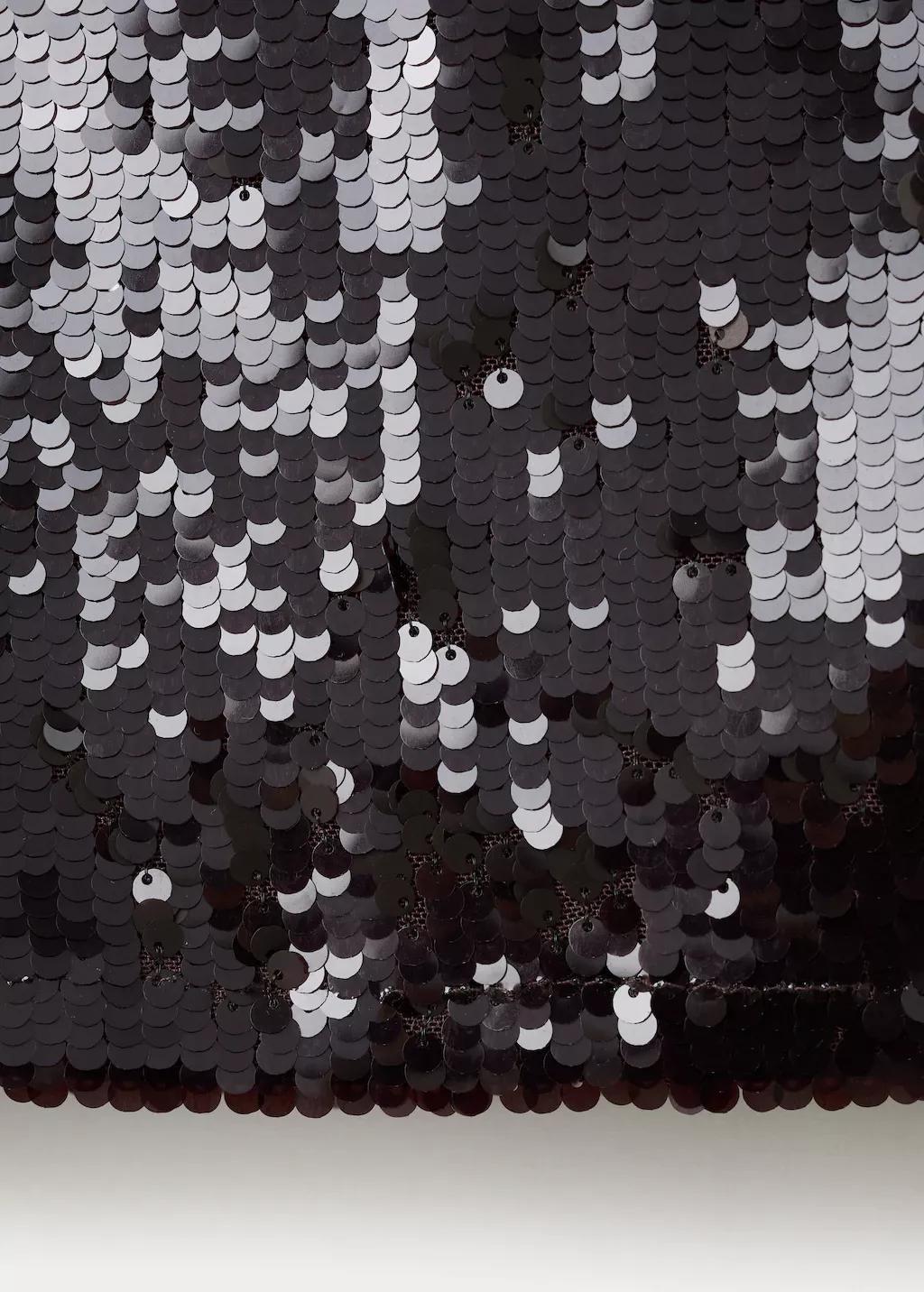 Brown Bell-Sleeved Top With Sequins, 0201_30, large image number 5