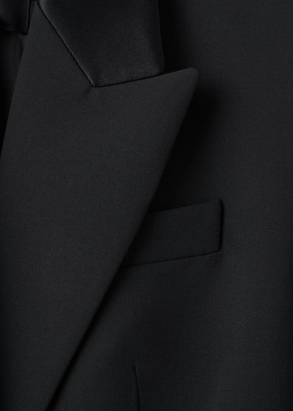 Black Blazer-Style Dress, Black, medium