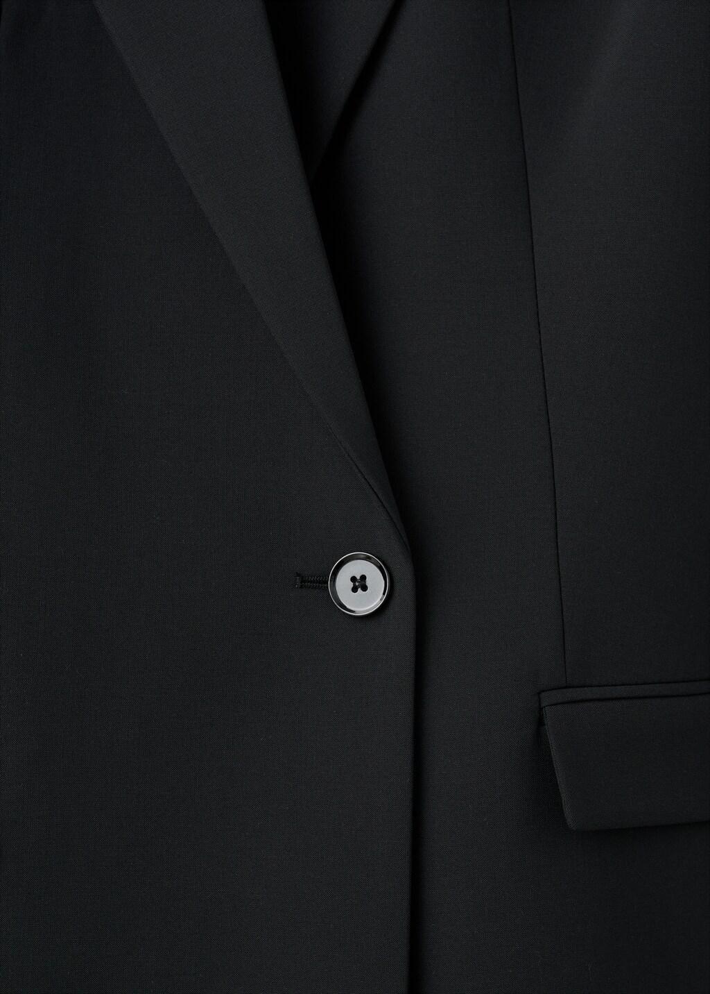 Black Blazer-Style Dress, Black, large image number 5