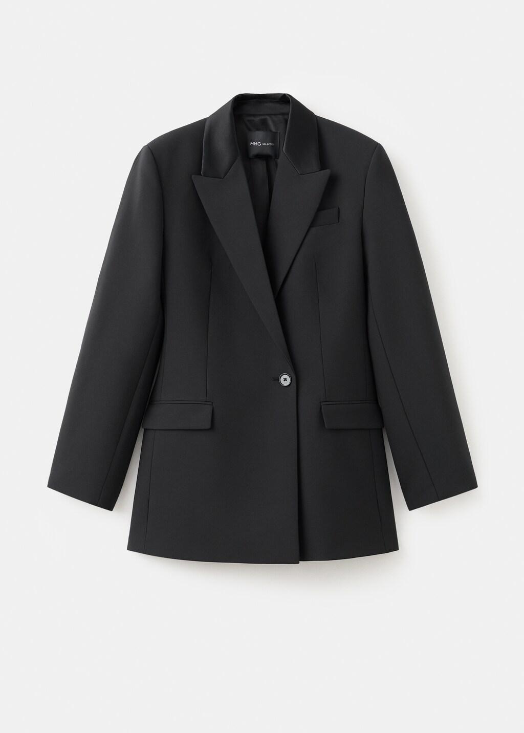 Black Blazer-Style Dress, Black, large image number 7