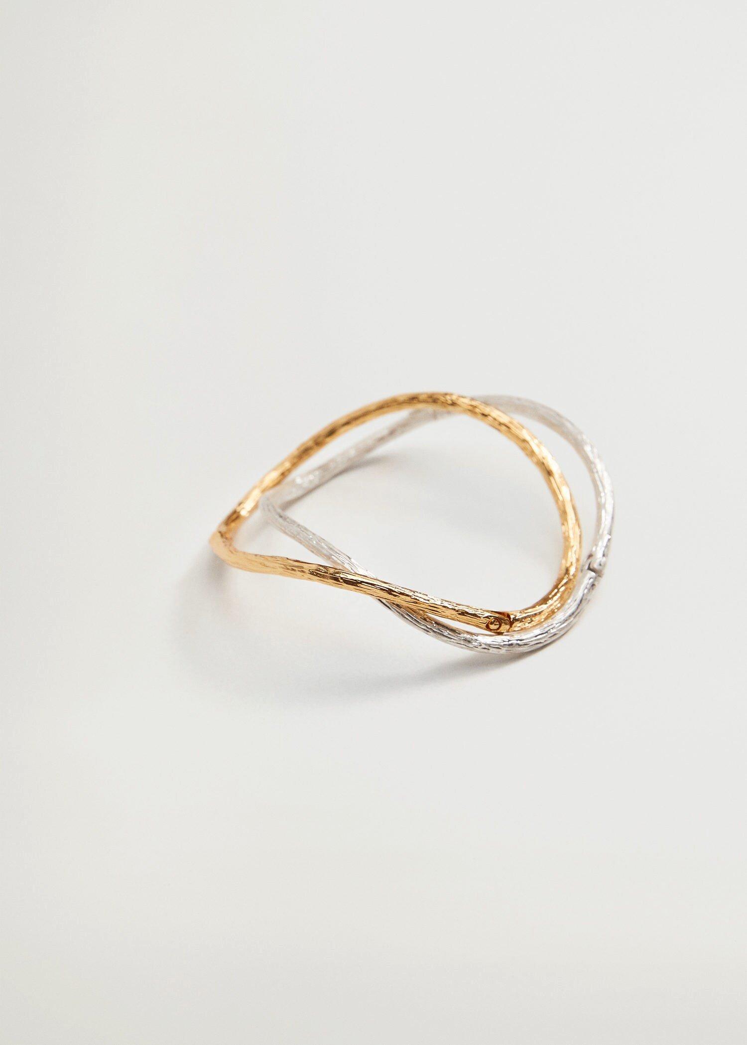Gold Embossed Bracelet Set, Women, , large image number 3