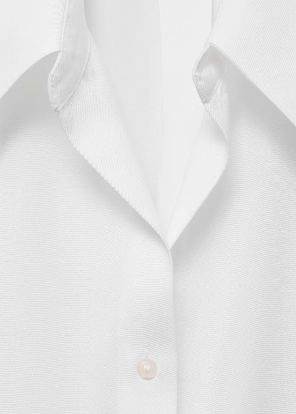 White Lyocell Sleeveless Shirt, , large image number 4