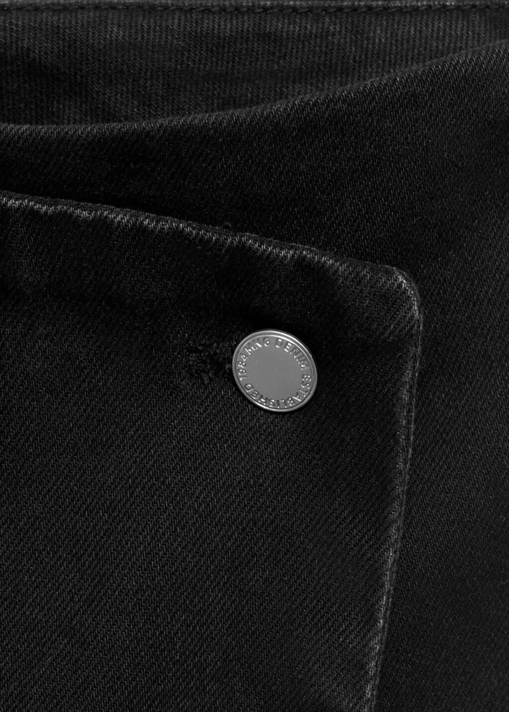 OPEN GREY Wrapped denim skort, Open Grey, large image number 4