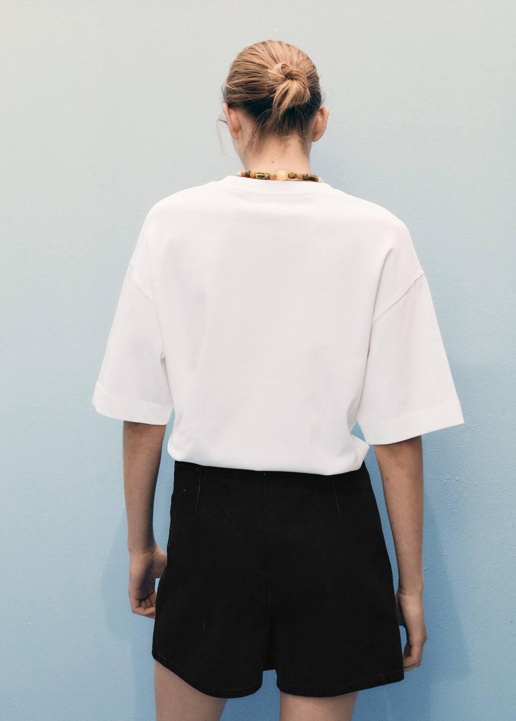 OPEN GREY Wrapped denim skort, Open Grey, large image number 5